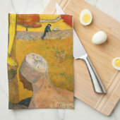 Paul Gauguin – イエローキリスト キッチンタオル (四つ折り)
