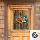 Paul Gauguin – エリアエリア/赤い犬 ウィンドウサイン (ホームデコレーション)