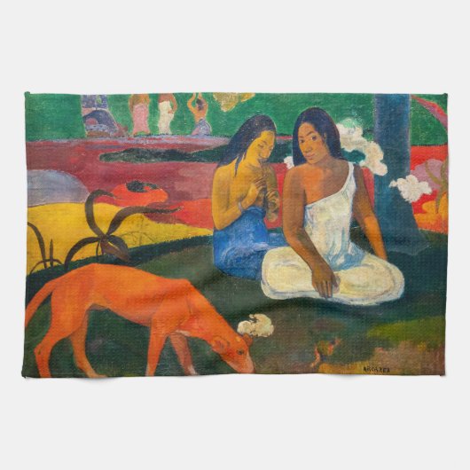 Paul Gauguin – エリアエリア/赤い犬 キッチンタオル (横)