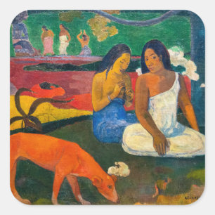 Paul Gauguin – エリアエリア/赤い犬 スクエアシール