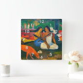 Paul Gauguin – エリアエリア/赤い犬 スクエア壁時計 (ホーム)