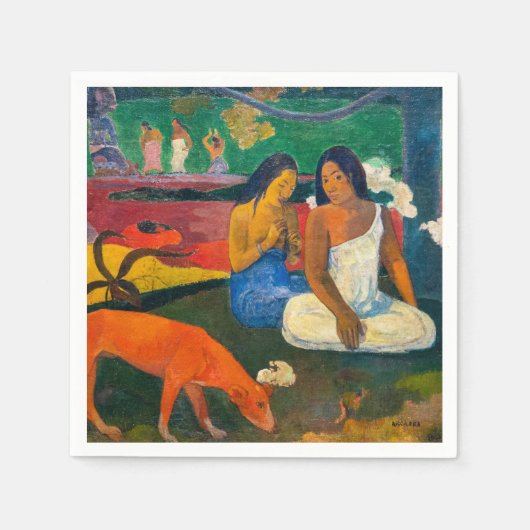 Paul Gauguin – エリアエリア/赤い犬 スタンダードカクテルナプキン (正面)