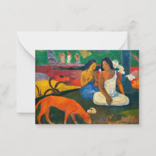 Paul Gauguin – エリアエリア/赤い犬 ノートカード