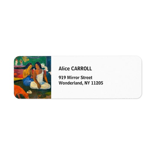 Paul Gauguin – エリアエリア/赤い犬 ラベル (正面)