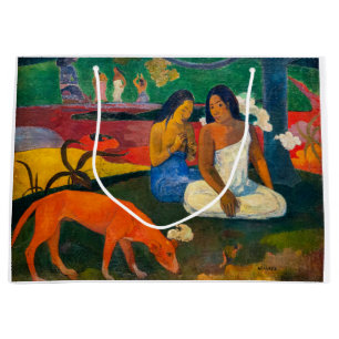 Paul Gauguin – エリアエリア/赤い犬 ラージペーパーバッグ