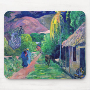 Paul Gauguin – タヒチの通り マウスパッド