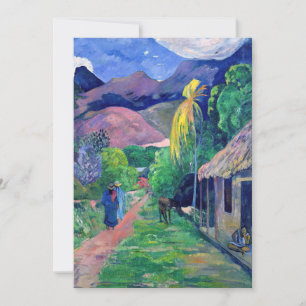 Paul Gauguin – タヒチの通り 招待状