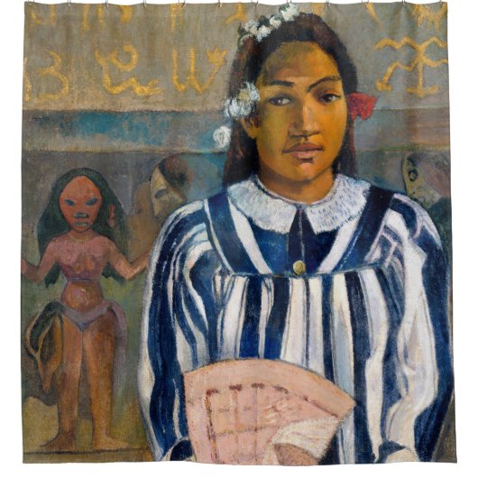 Paul Gauguin – テハマナの祖先 シャワーカーテン (正面)