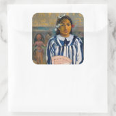 Paul Gauguin – テハマナの祖先 スクエアシール (バッグ)