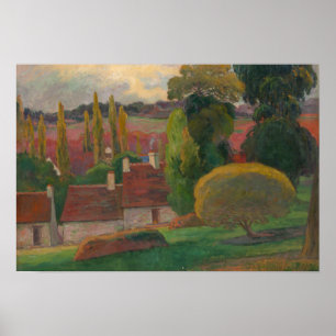 Paul Gauguin – ブリタニーの農場 ポスター