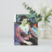 Paul Gauguin – 女性のポートレート ポストカード (スタンド正面)