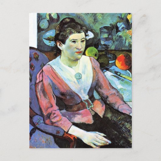 Paul Gauguin – 女性のポートレート ポストカード (正面)