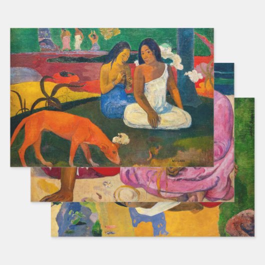 Paul Gauguin -最高傑作選択 ラッピングペーパーシート (セット)