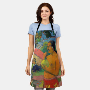 Paul Gauguin – 果実を持つ女性 エプロン
