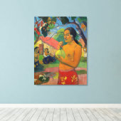 Paul Gauguin – 果実を持つ女性 キャンバスプリント (インサイチュ (ウッドフロア))