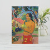Paul Gauguin – 果実を持つ女性 サンキューカード (スタンド正面)