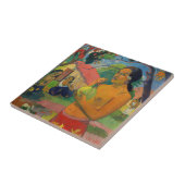 Paul Gauguin – 果実を持つ女性 タイル (側面)