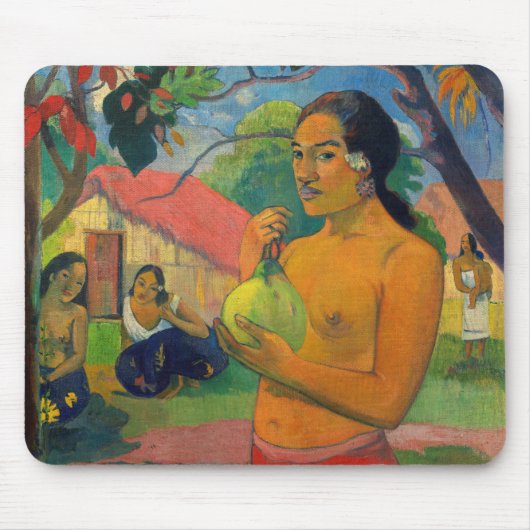 Paul Gauguin – 果実を持つ女性 マウスパッド (正面)