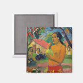 Paul Gauguin – 果実を持つ女性 マグネット (正面/裏面)