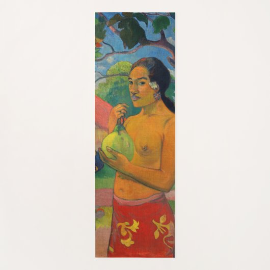 Paul Gauguin – 果実を持つ女性 ヨガマット (正面)