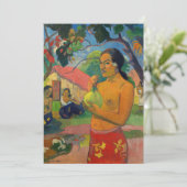 Paul Gauguin – 果実を持つ女性 招待状 (スタンド正面)