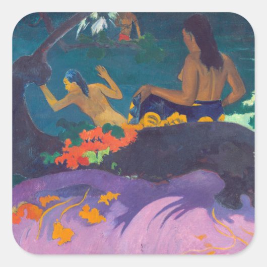 Paul Gauguin – 海/ファタタ・テ・ミティ スクエアシール (正面)