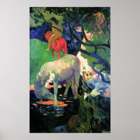 Paul Gauguin:白い馬 ポスター (正面)