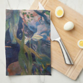 Paul Gauguin – 白馬 キッチンタオル (四つ折り)