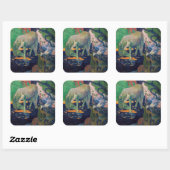 Paul Gauguin – 白馬 スクエアシール (シート)