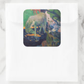 Paul Gauguin – 白馬 スクエアシール (バッグ)