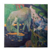 Paul Gauguin – 白馬 タイル (正面)
