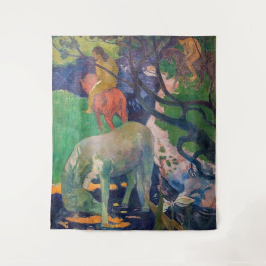 Paul Gauguin – 白馬 タペストリー (正面)