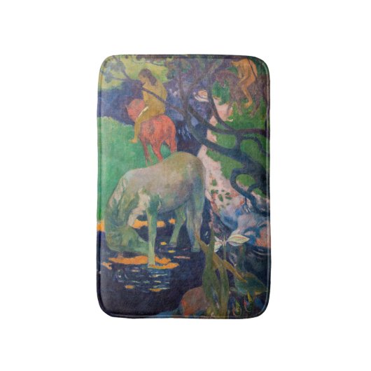 Paul Gauguin – 白馬 バスマット (正面縦)