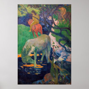 Paul Gauguin – 白馬 ポスター