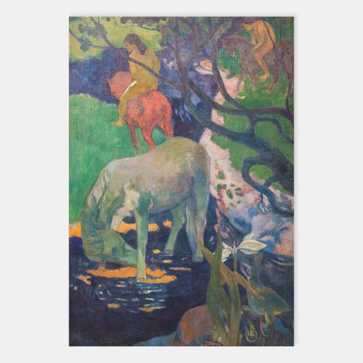 Paul Gauguin – 白馬 ラッピングペーパーシート