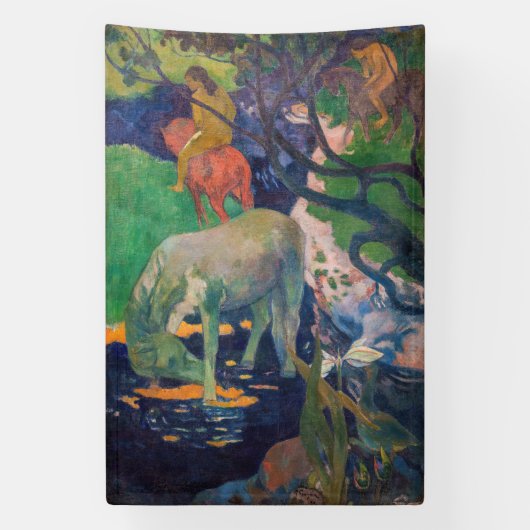 Paul Gauguin – 白馬 横断幕 (縦)