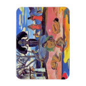 Paul Gauguin – 神の日 – ファインアート絵画ズ マグネット (縦)