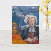 Paul Gauguin – 美しい天使、ポンエイベン カード (黄色い花)