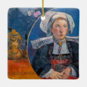 Paul Gauguin – 美しい天使、ポンエイベン セラミックオーナメント (裏面)