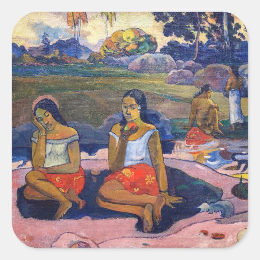 Paul Gauguin – 聖なる春、スウィートドリームズ スクエアシール (正面)
