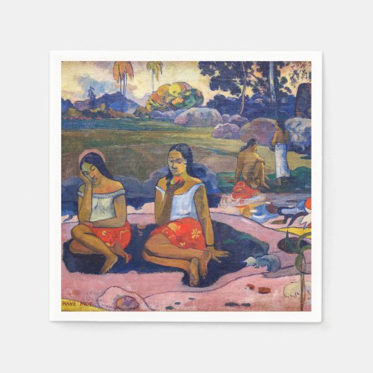 Paul Gauguin – 聖なる春、スウィートドリームズ スタンダードカクテルナプキン (正面)