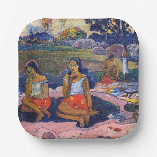 Paul Gauguin – 聖なる春、スウィートドリームズ ペーパープレート (正面)
