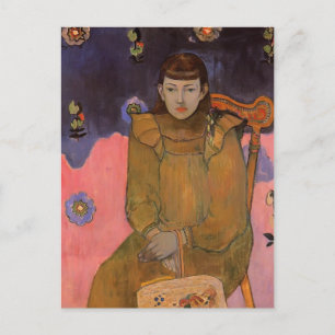 Paul Gauguin – 若い女性のポートレート,ヴァイト ポストカード
