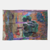 Paul Gauguin – 豚と馬の風景 キッチンタオル (横)