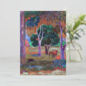 Paul Gauguin – 豚と馬の風景 サンキューカード (スタンド正面)