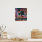 Paul Gauguin – 豚と馬の風景 ポスター (キッチン)