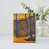 Paul Gauguin – 青い木 ポストカード (スタンド正面)