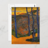 Paul Gauguin – 青い木 ポストカード (正面/裏面)