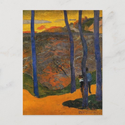 Paul Gauguin – 青い木 ポストカード (正面)