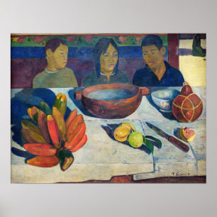 Paul Gauguin – 食事/バナナ ポスター
